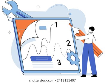 Desarrollo empresarial. Ilustración vectorial. Diversos grupos aportan nuevas perspectivas e ideas a los cursos de finanzas que equipan a personas con valiosos conocimientos financieros Las instituciones bancarias ofrecen