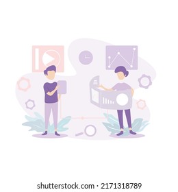 business development vector illustration flat style