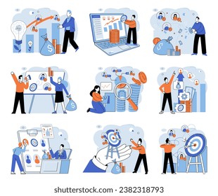 Business development. Vector illustration. Job applications require attention to detail and customization for success Business Concept illustrations communicate complex narratives compellingly