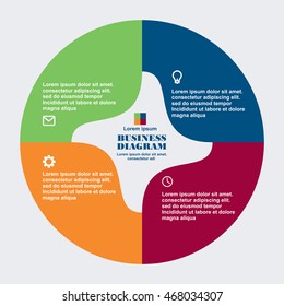 Business Diagram circle