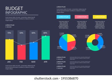 Business diagram concept. Global strategy data structure. Finance Infograph presentation scheme template. Expert analytics financial plan. Digital report. Business process. Vector illustration.