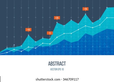 Business diagram graph chart. Investment growth. Investment business. Investment management. Financial strategy concept.