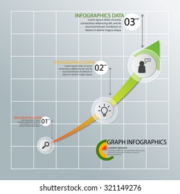 business diagram graph chart.vector illustration