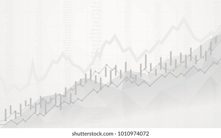 Business diagram growth of the investment market against the backdrop geometric graph.