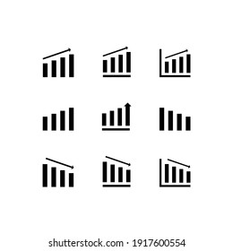 business diagram icon set. with a simple design. suitable for business-themed web icons.