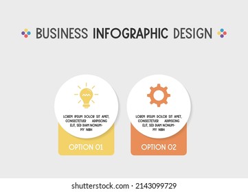Business diagram with icons. Vector