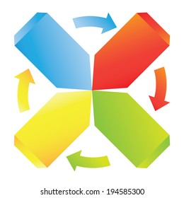  business diagram, Info graphics 