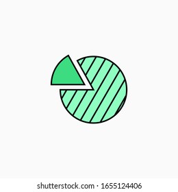 Business, diagram, profit, progress, chart flat icon design in Filled outline style.