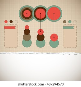 Business diagram templates set with text fields isolated vector illustration