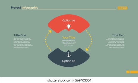 Business Diagram with Two Options Template