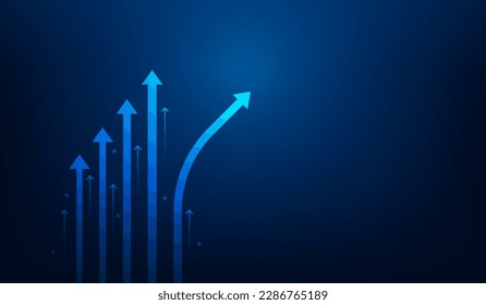 business different solution arrow direction technology. business and leadership concept. arrow change direction. copy space for text input. vector illustration fantastic technology.