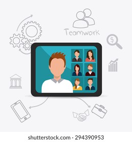 Business digital design, vector illustration eps 10.