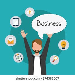 Business digital design, vector illustration eps 10.