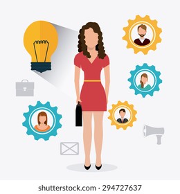 Business digital design, vector illustration eps 10.