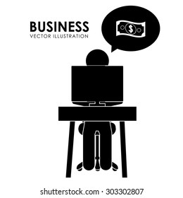 Business digital design, vector illustration eps 10