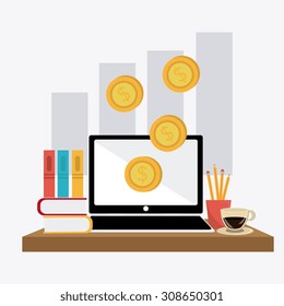 Business digital design, vector illustration, eps 10.