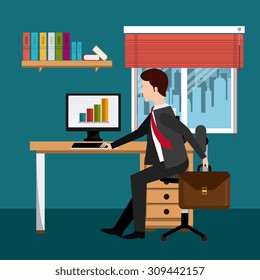 Business digital design, vector illustration, eps 10.