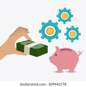 Business digital design, vector illustration, eps 10.