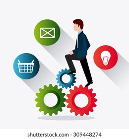 Business digital design, vector illustration, eps 10.