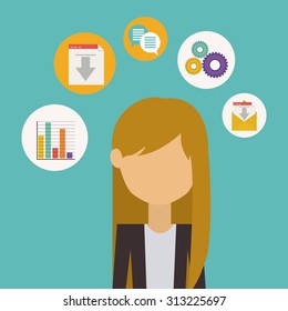 Business digital design, vector illustration eps 10