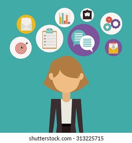 Business digital design, vector illustration eps 10