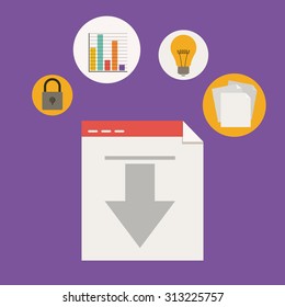 Business digital design, vector illustration eps 10