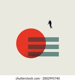 Símbolo de concepto de vector de transformación digital empresarial. Símbolo de futuro, tecnología, innovación. Ilustración mínima de eps10.