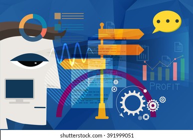 Business Direction Abstract - Illustration