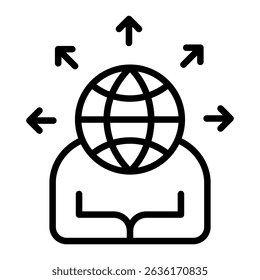 Elemento de icono de dirección de negocio para diseño