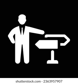 Business Direction Icon Vector design