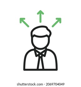 Business Direction icon vector image. Can also be used for Business Startup. Suitable for mobile apps, web apps and print media.