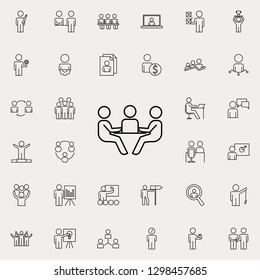business discussion icon. Business Organisation icons universal set for web and mobile