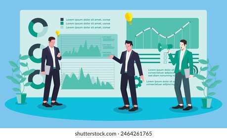 Business discussion monitoring and evaluation with target
