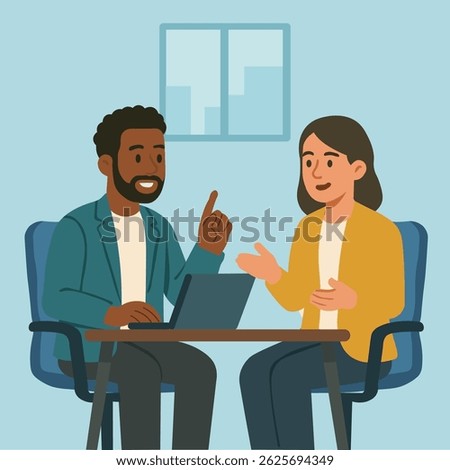 business discussion in office caffe