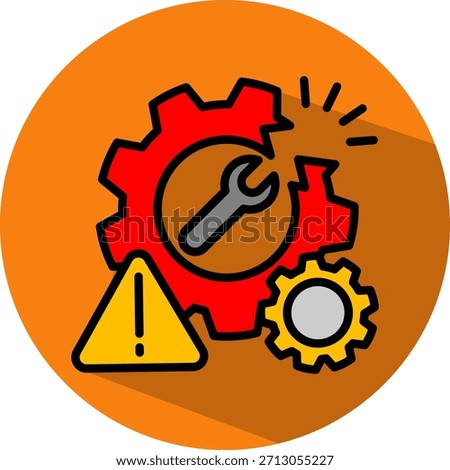 Business Disruption Icon isometric Vector Illustration