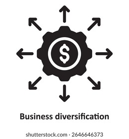 Business diversification Vector Icon which can easily modify or edit
