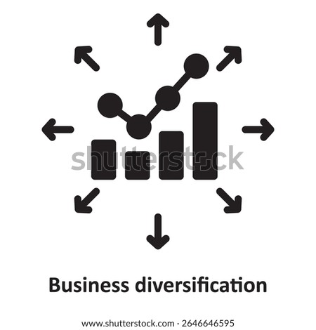 Business diversification Vector Icon which can easily modify or edit
