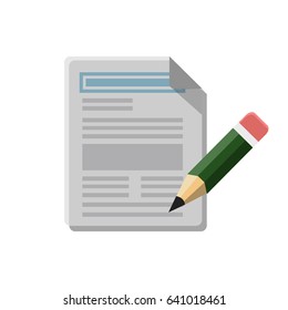 business document flat icon