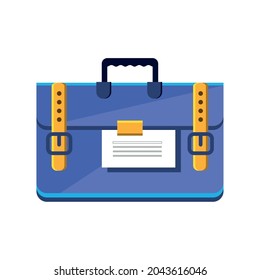 icono plano de documento de negocios aislado