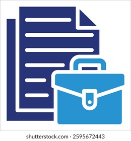 Business Document Icon Element For Design