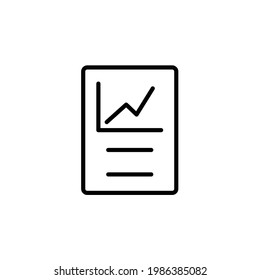 Business document icon, eps 10