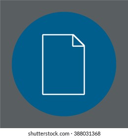 Business Document Icon Line Design