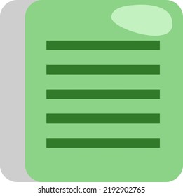 Geschäftsdokument, Illustration, Vektorgrafik auf weißem Hintergrund.