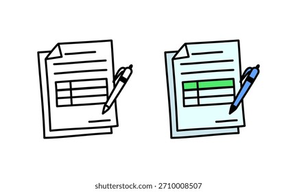 Business document illustrations, very suitable for use in various design needs such as posters, banners, web, applications, social media templates and others.