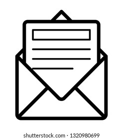 Business document line icon vector 