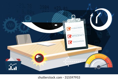 Business Document Verification Abstract - Illustration