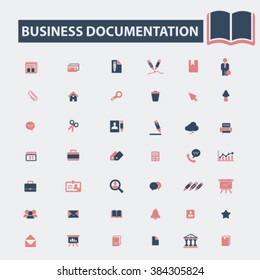 business documentation icons
