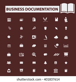 business documentation icons
