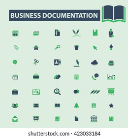 business documentation icons

