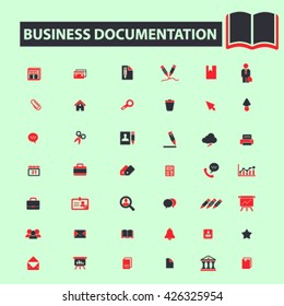business documentation icons
